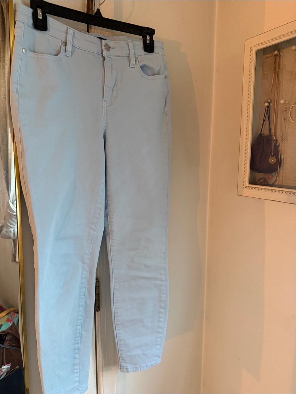 Buffalo David Bitton Light Blue Cropped Skinny Jeans